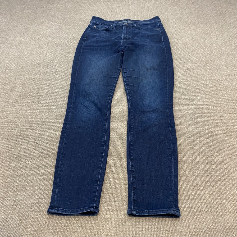 7 For All Mankind Gwenevere Skinny Jeans Womens 27 Dark Wash High Rise Stretch